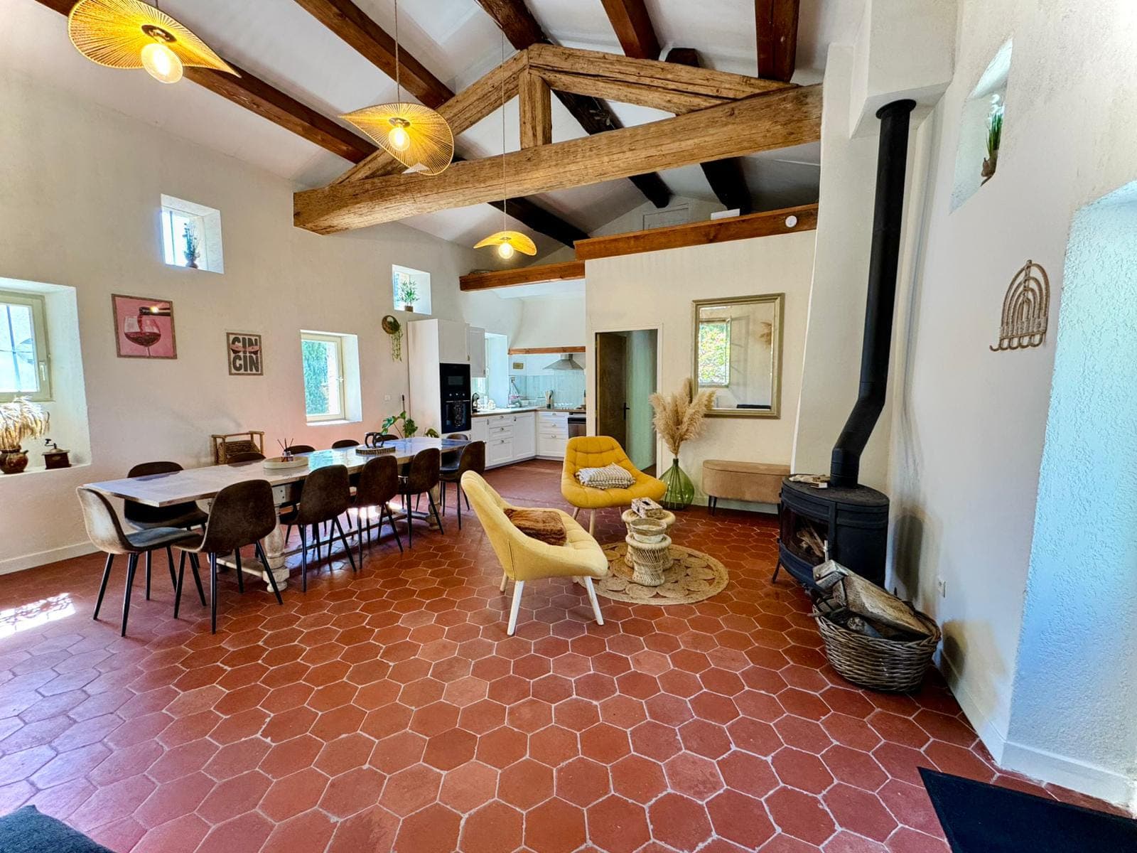 Vue panoramique pièce de vie